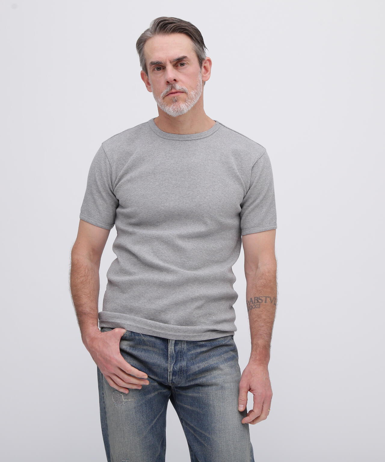 DAILY/デイリー》MINI WAFFLE S/S CREW NECK T-SHIRT/ミニワッフル
