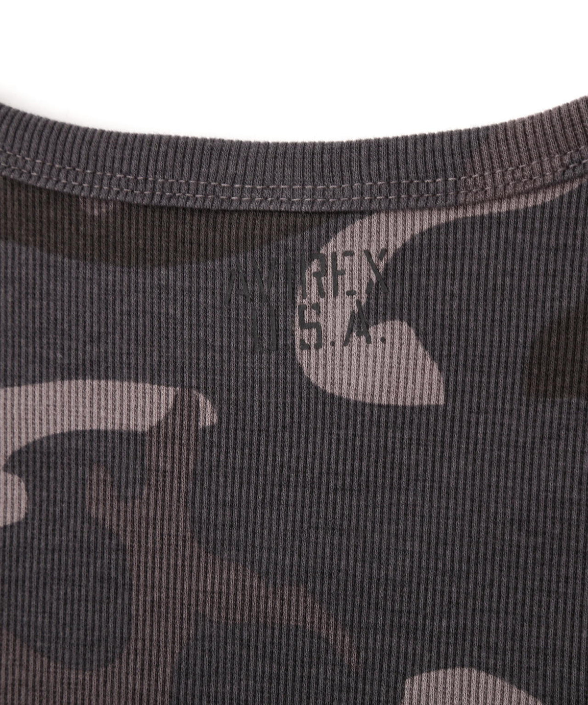 《DAILY/デイリー》RIB SHORT SLEEVE CREW NECK T-SHIRT ”CAMOUFLAGE”