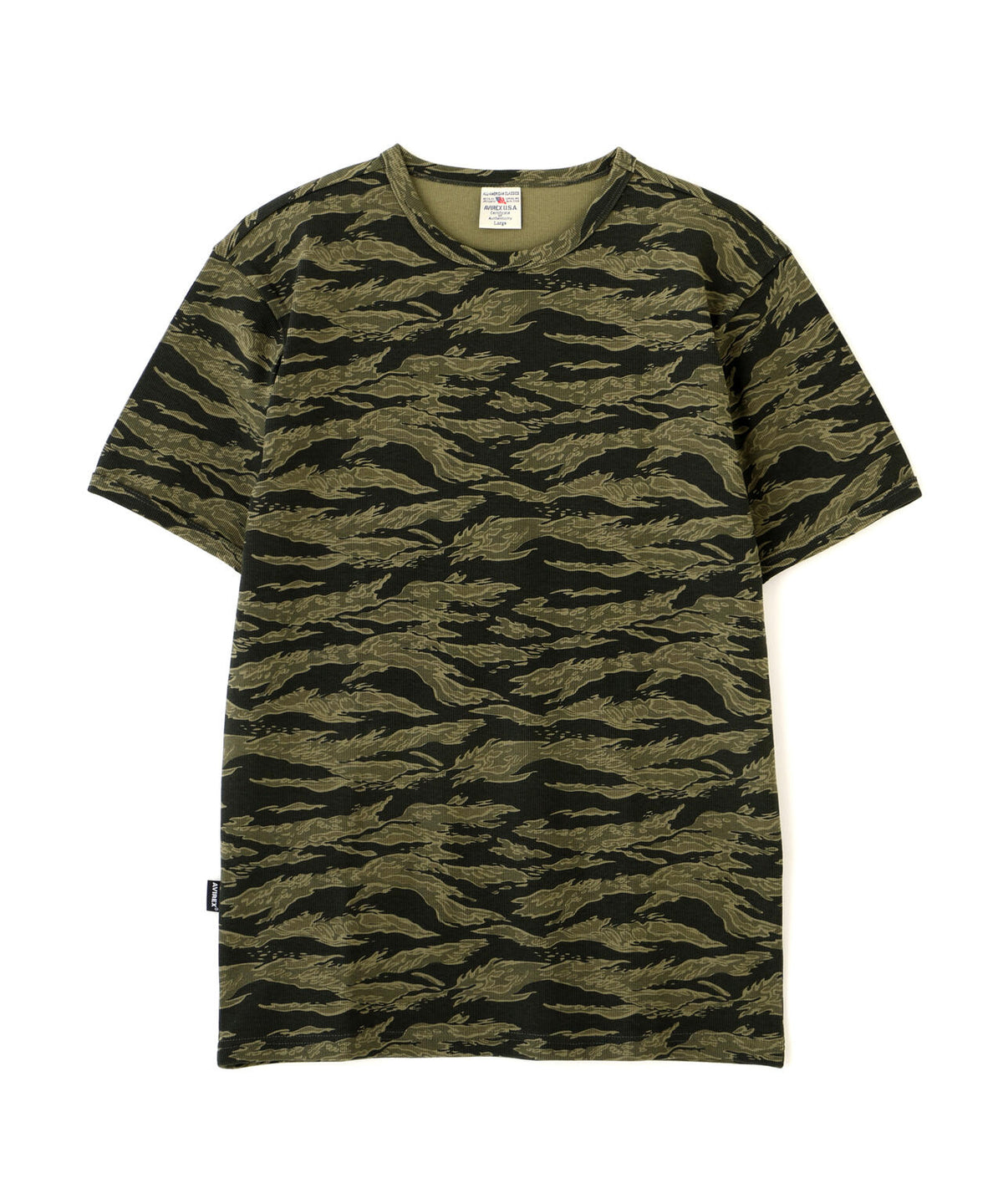 《DAILY/デイリー》RIB SHORT SLEEVE CREW NECK T-SHIRT ”CAMOUFLAGE”