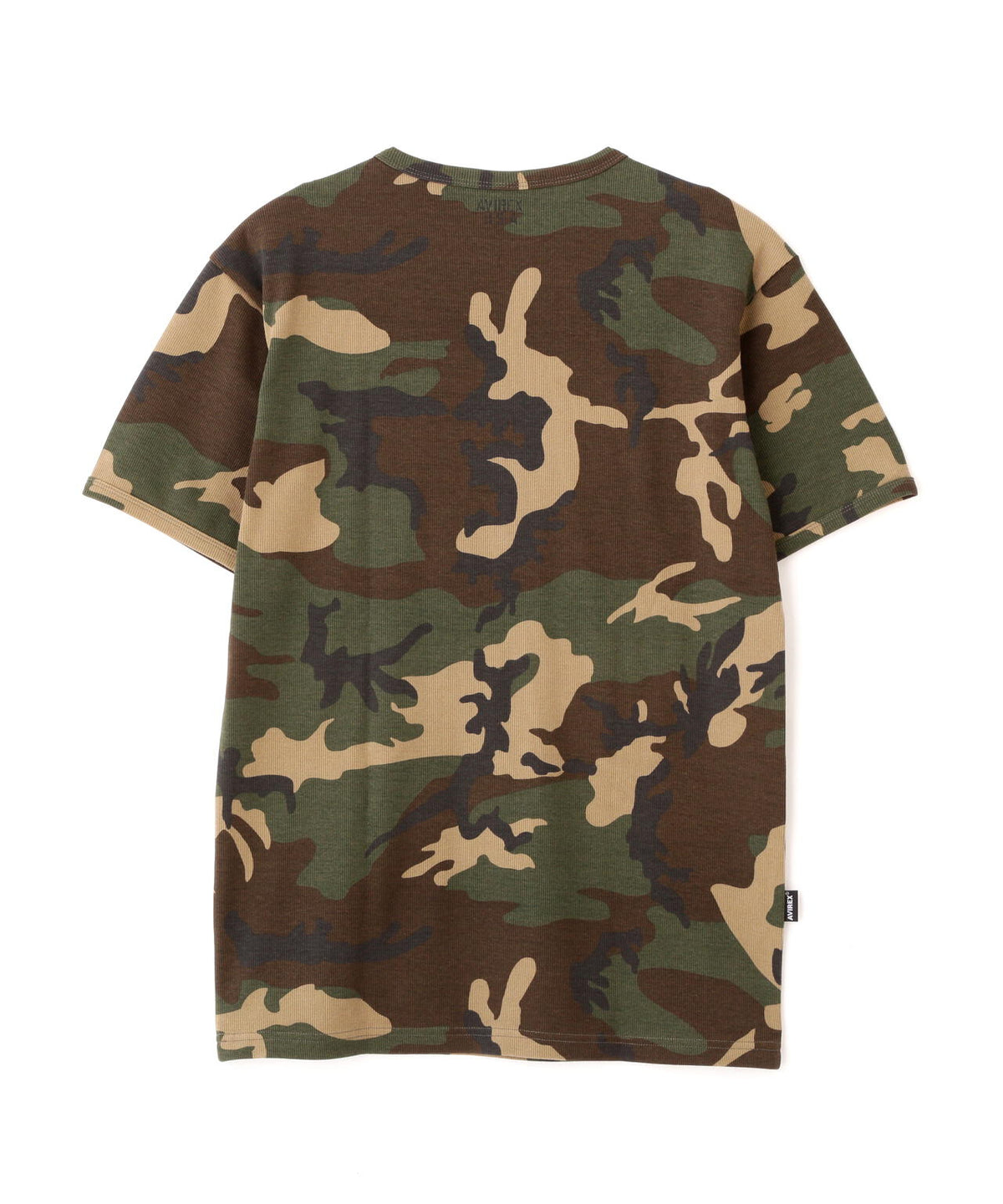 《DAILY/デイリー》RIB SHORT SLEEVE CREW NECK T-SHIRT ”CAMOUFLAGE”