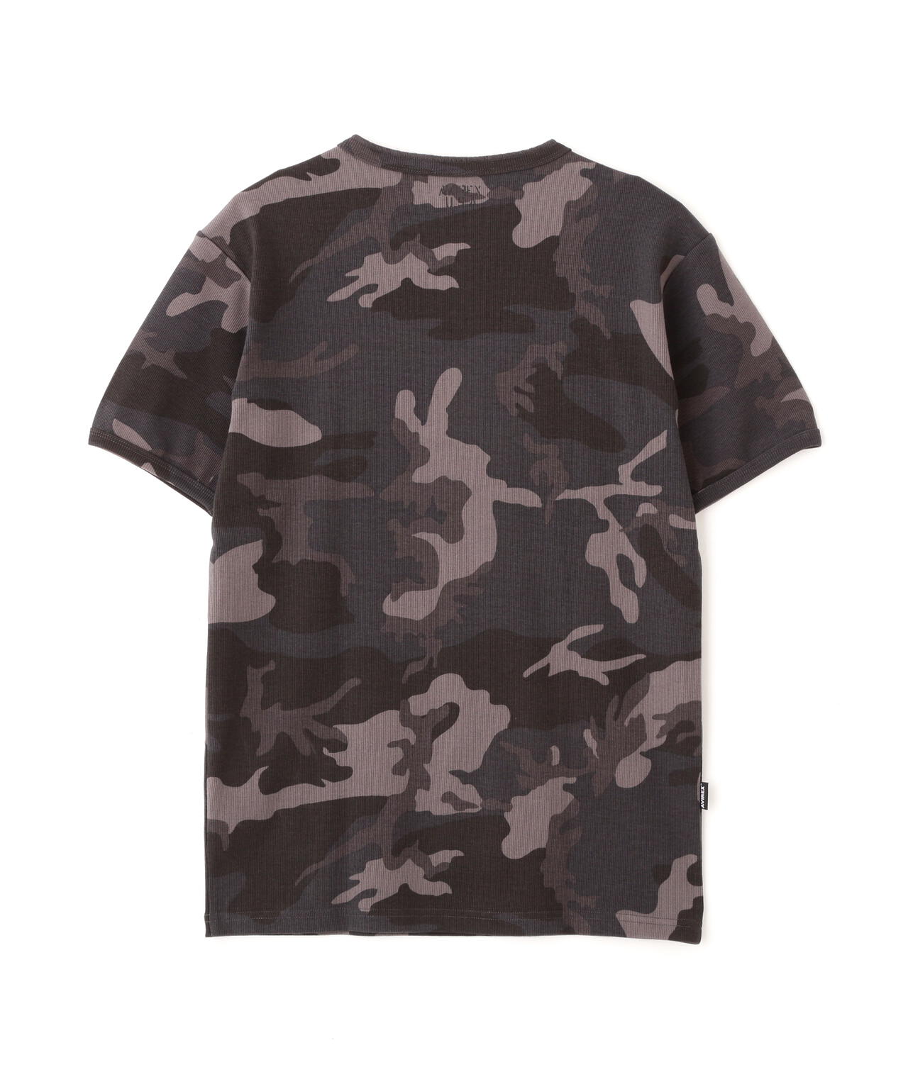 DAILY/デイリー》RIB S/S HENLEY NECK T-SHIRT ”CAMOUFLAGE” | AVIREX