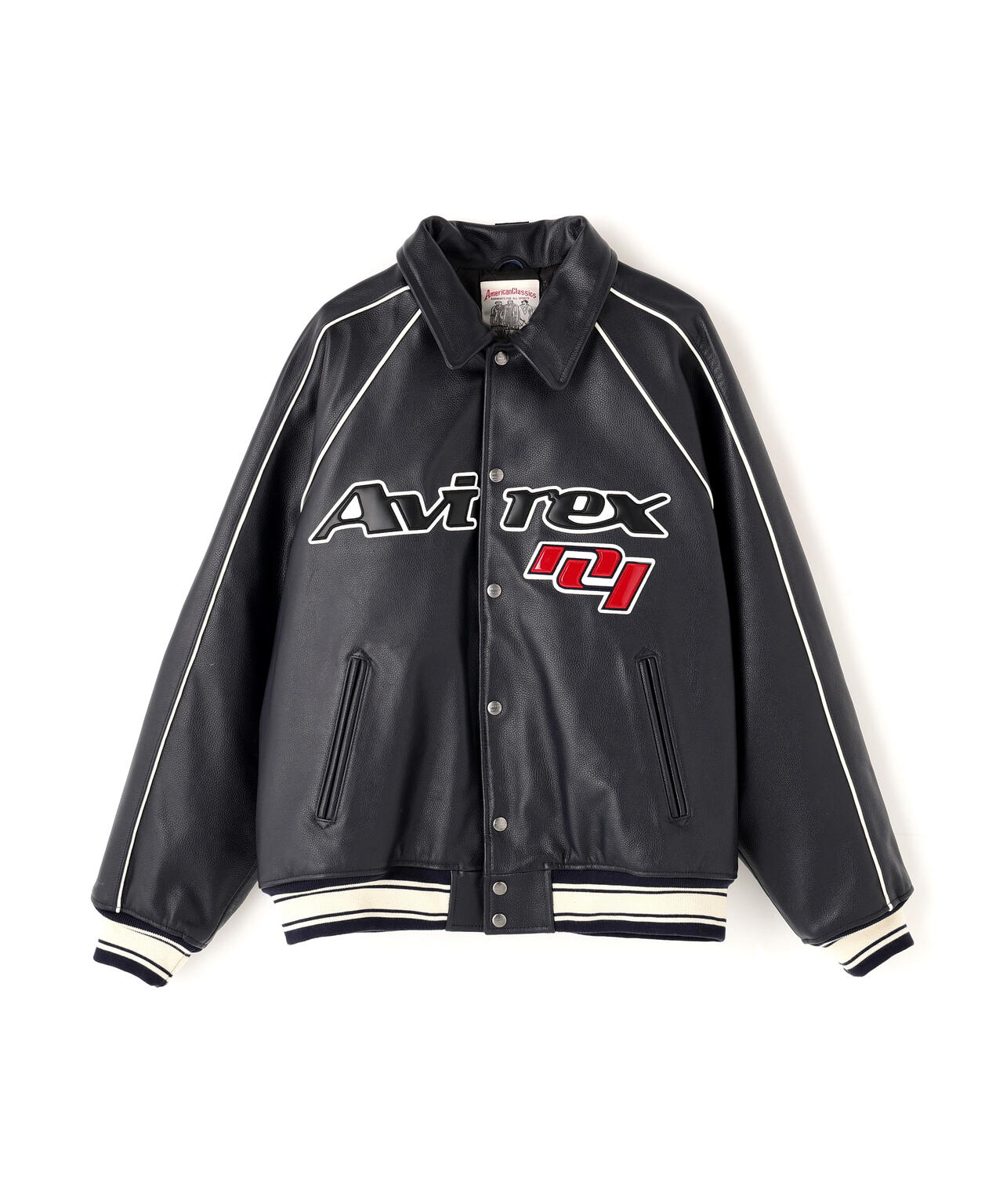 AVIREX アヴィレックス スタジャン VARSITY JACKET 羊革 M AVIREX アヴィレックス アウター レザージャケット スタジャン