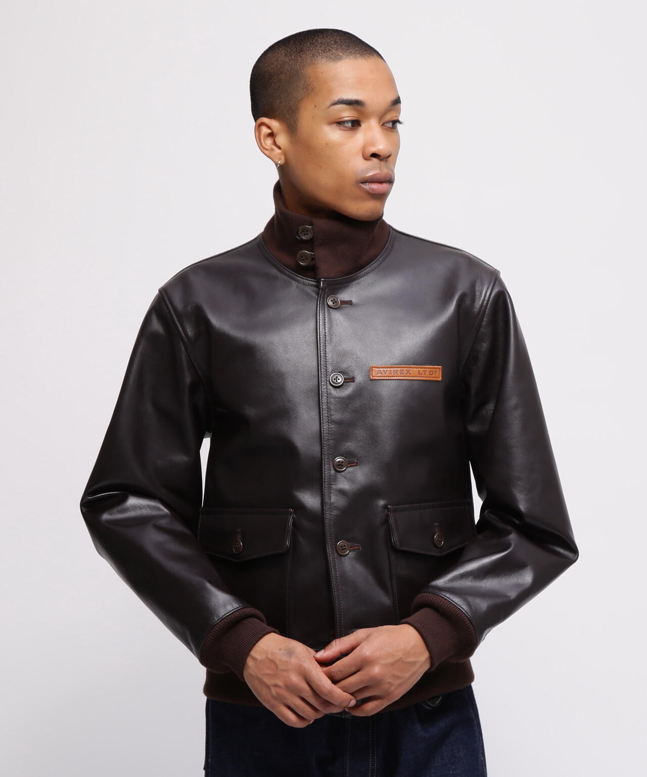 AVIREX HORSEHIDE レザー ジャケット 羊革 肉厚 AVIREX HORSEHIDE レザー ジャケット 羊革 肉厚