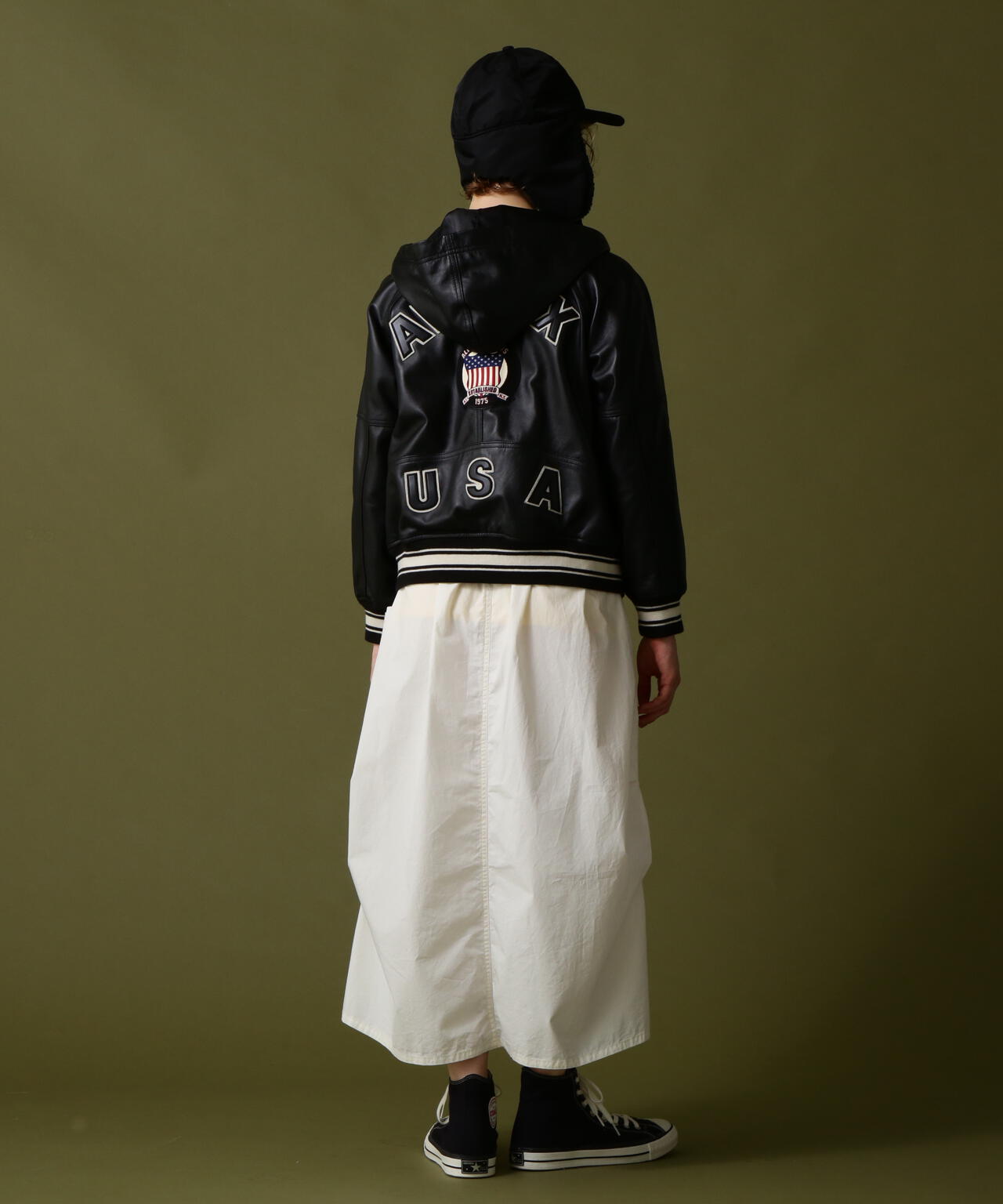 《WOMAN》SIGNATURE HOODED LEATHER