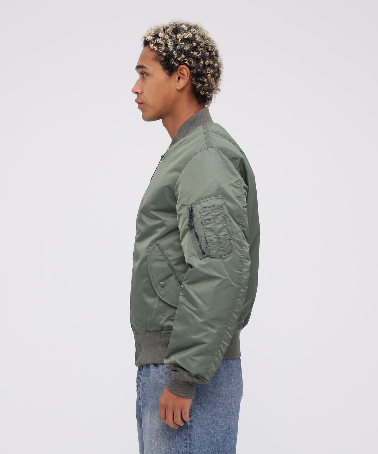 ジャケット・アウター AVIREX MA-1 COMMERCIAL sage color アヴィレックス AVIREX MA－1 COMMERCIAL LOGO （セージ1