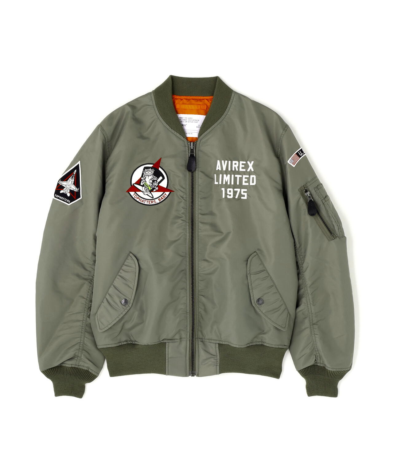 WEB&DEPOT限定》LIGHT MA-1 TOPHATTERS | AVIREX（アヴィレックス 