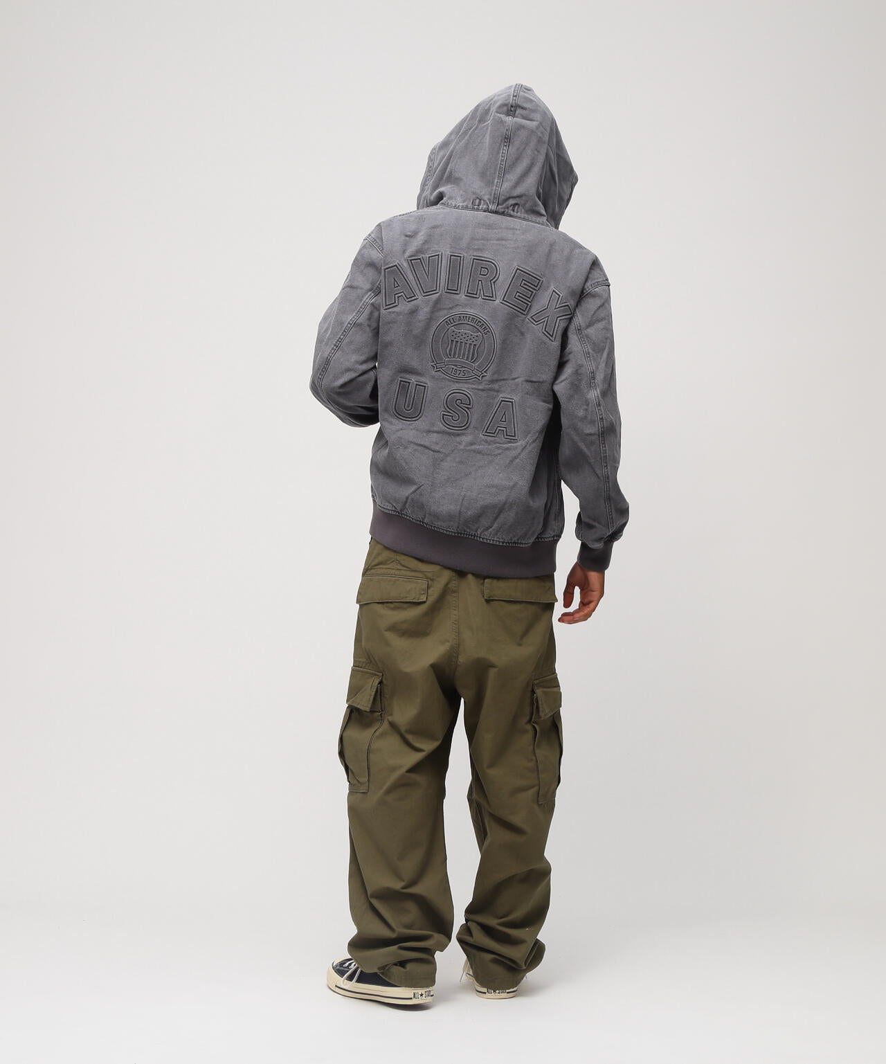 《直営店限定》DENIM SIGNATURE LOGO PARKA / デニム シグネチャーロゴ パーカー