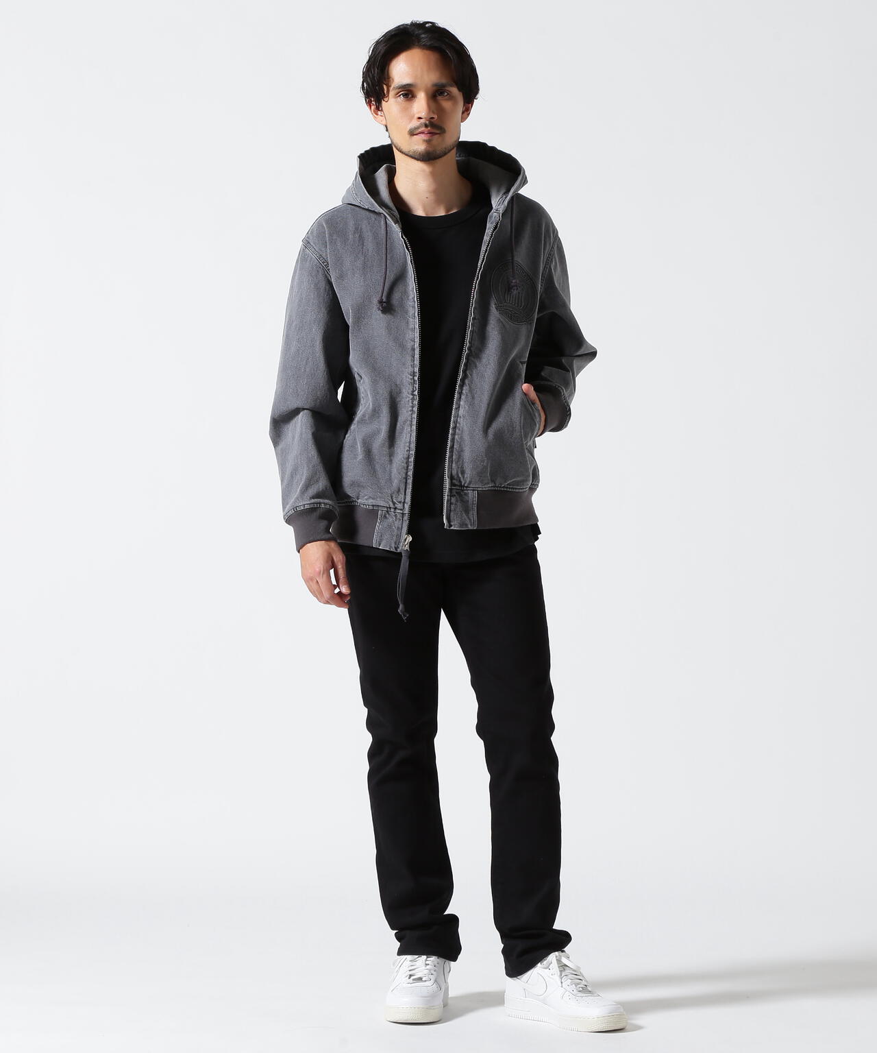 《直営店限定》DENIM SIGNATURE LOGO PARKA / デニム シグネチャーロゴ パーカー