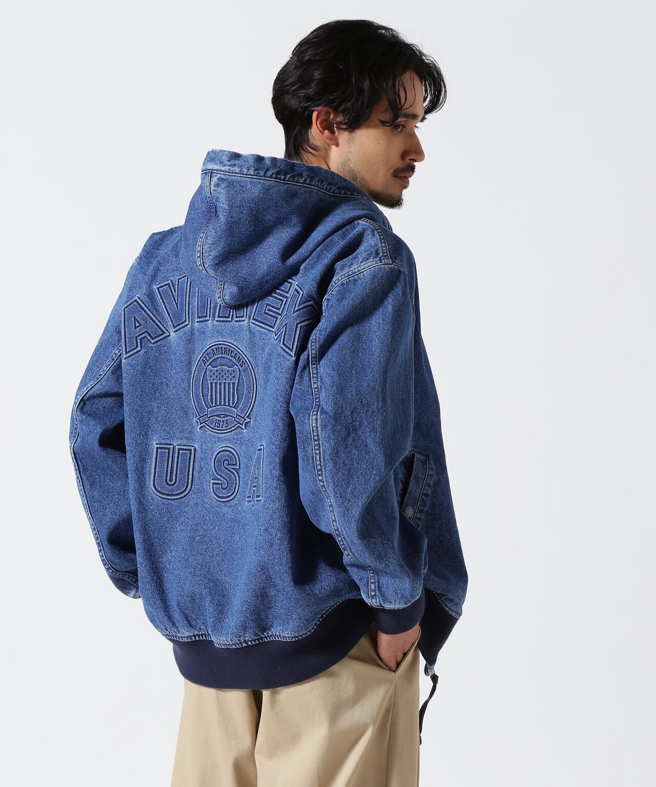 《直営店限定》DENIM SIGNATURE LOGO PARKA / デニム シグネチャーロゴ パーカー