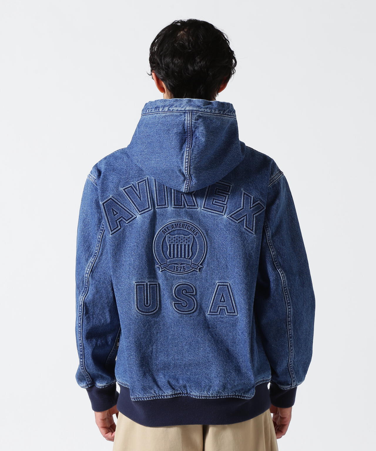 《直営店限定》DENIM SIGNATURE LOGO PARKA / デニム シグネチャーロゴ パーカー