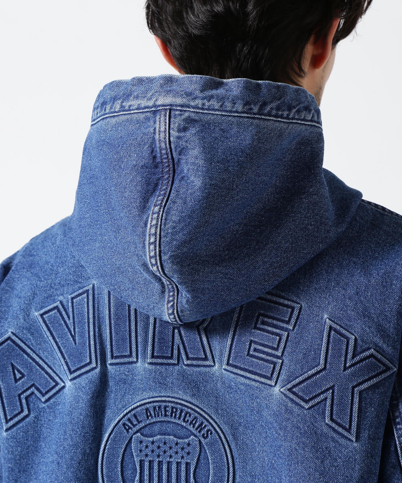 《直営店限定》DENIM SIGNATURE LOGO PARKA / デニム シグネチャーロゴ パーカー