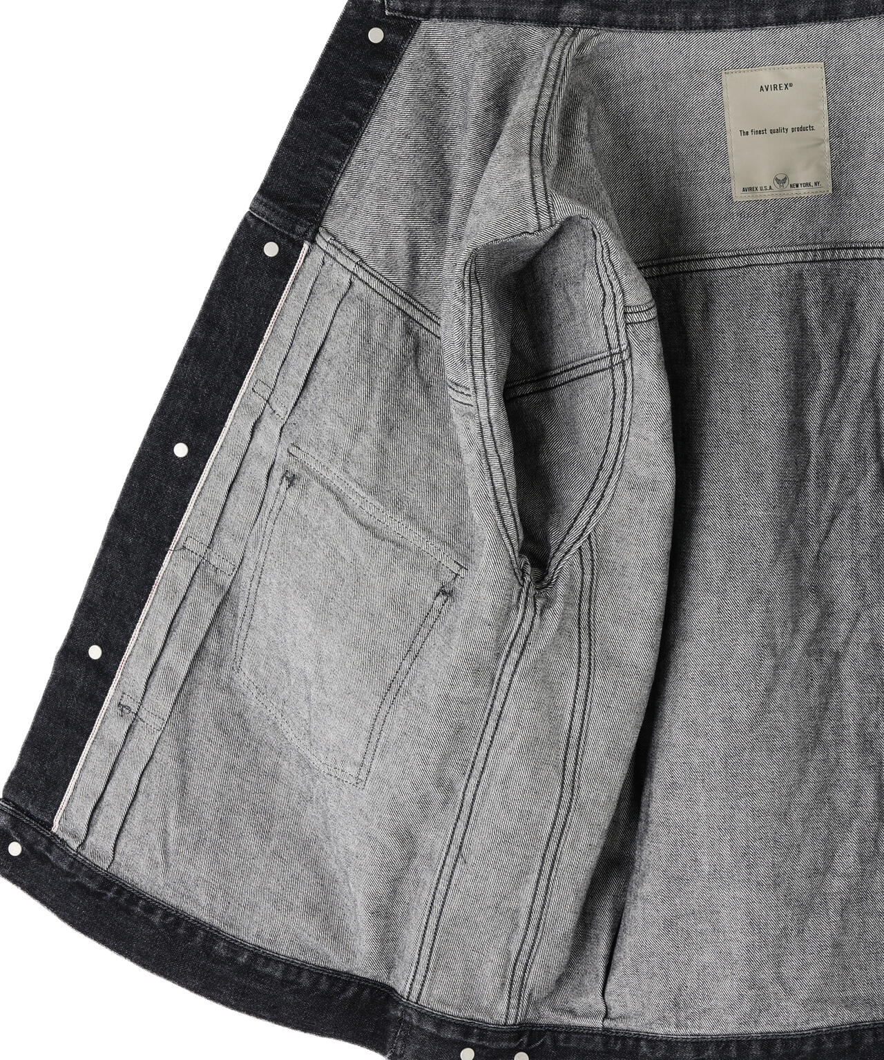 TFQP》DENIM JACKET TYPE-2nd BLACK USED | AVIREX