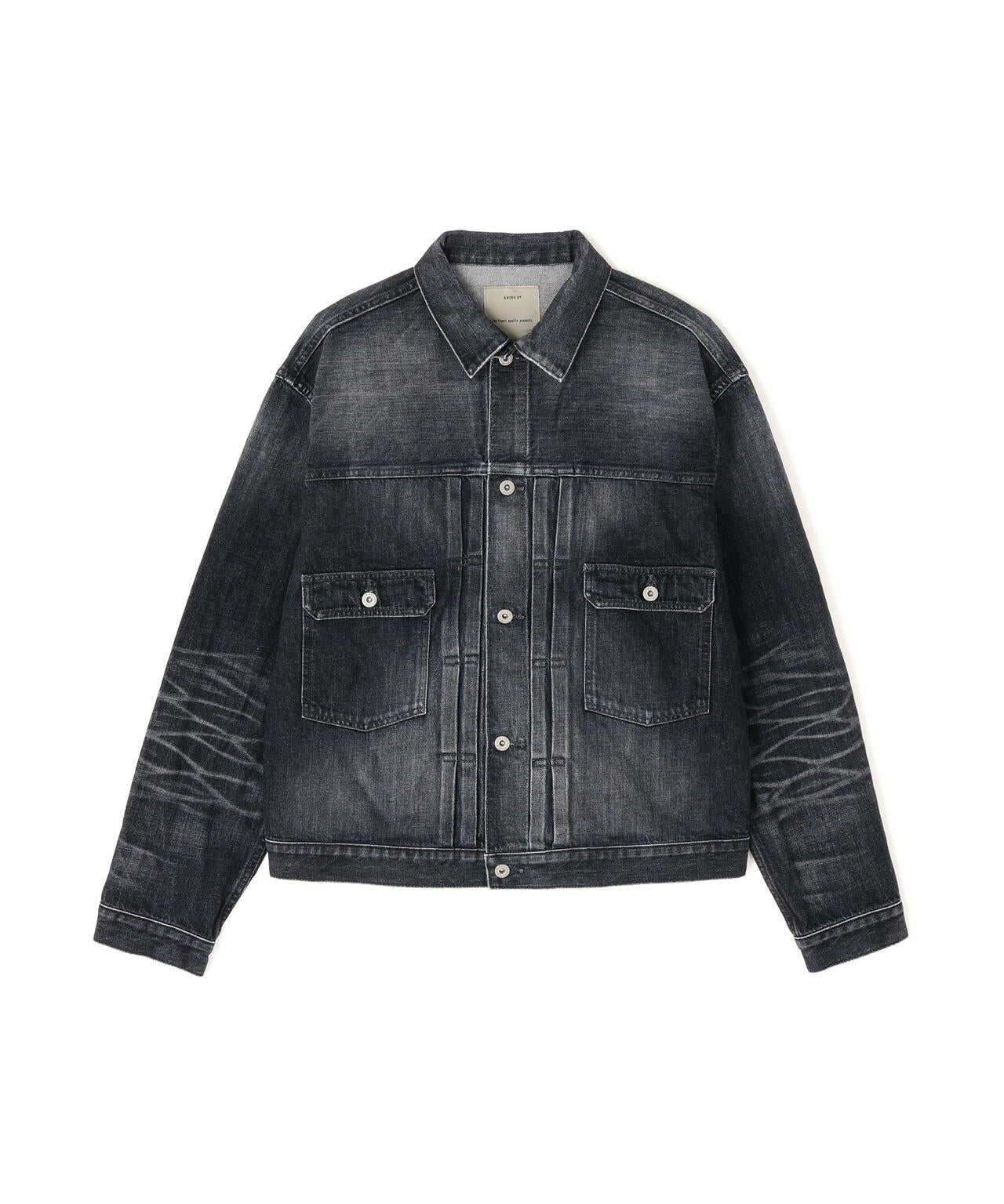 TFQP》DENIM JACKET TYPE-2nd BLACK USED | AVIREX