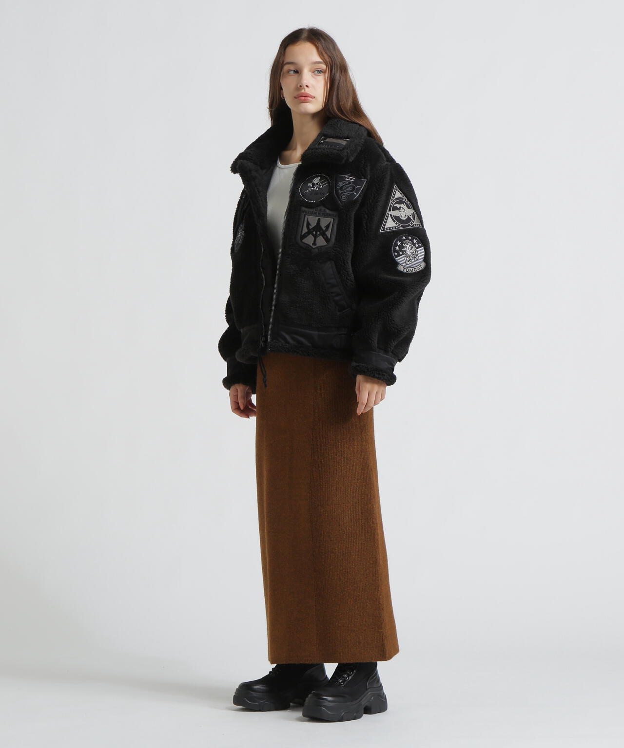 《WOMAN》RETORO BOA B-3 TOPGUN