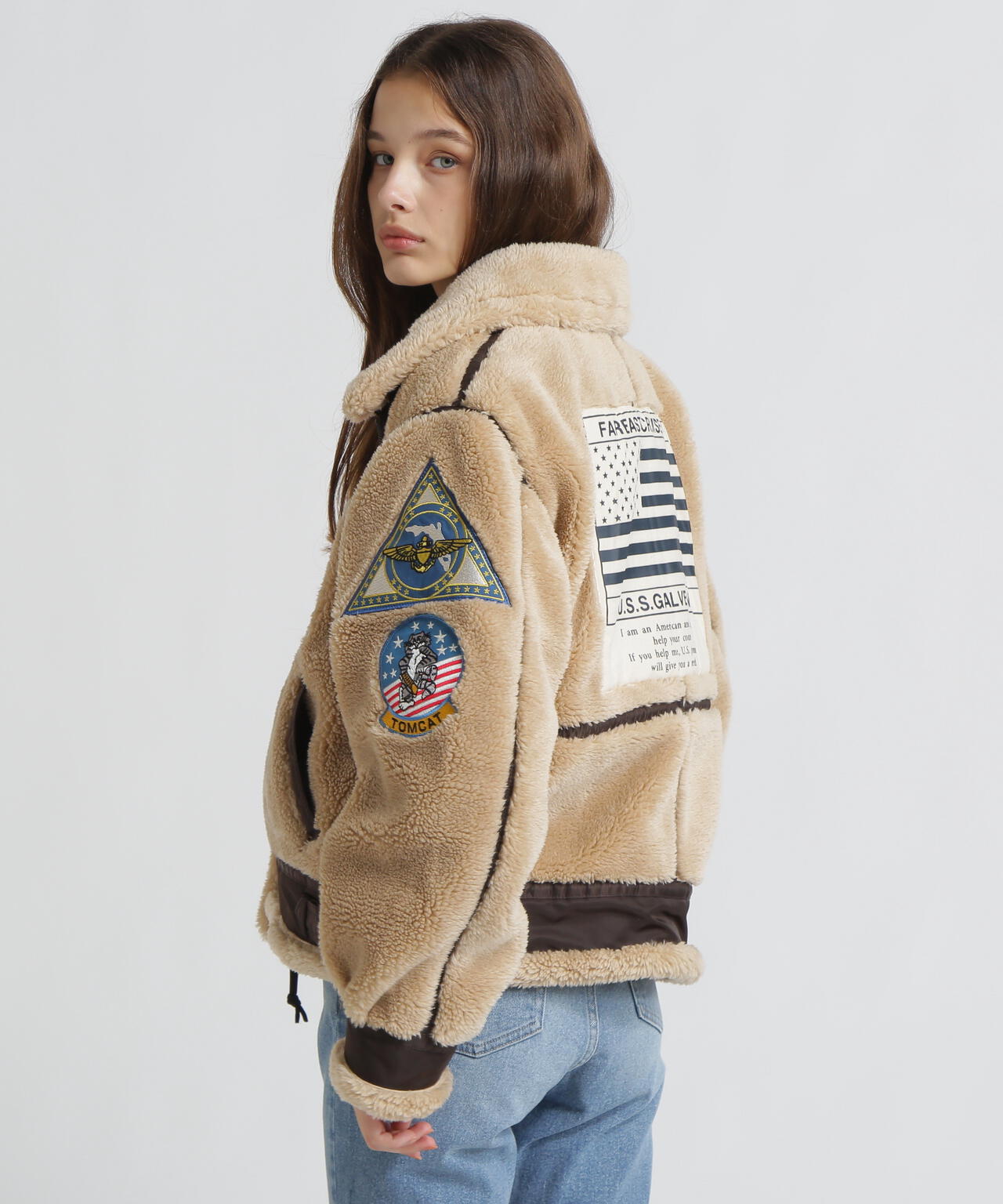 《WOMAN》RETORO BOA B-3 TOPGUN