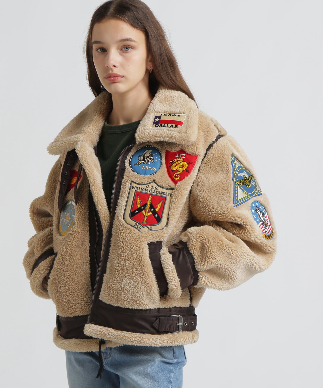 《WOMAN》RETORO BOA B-3 TOPGUN