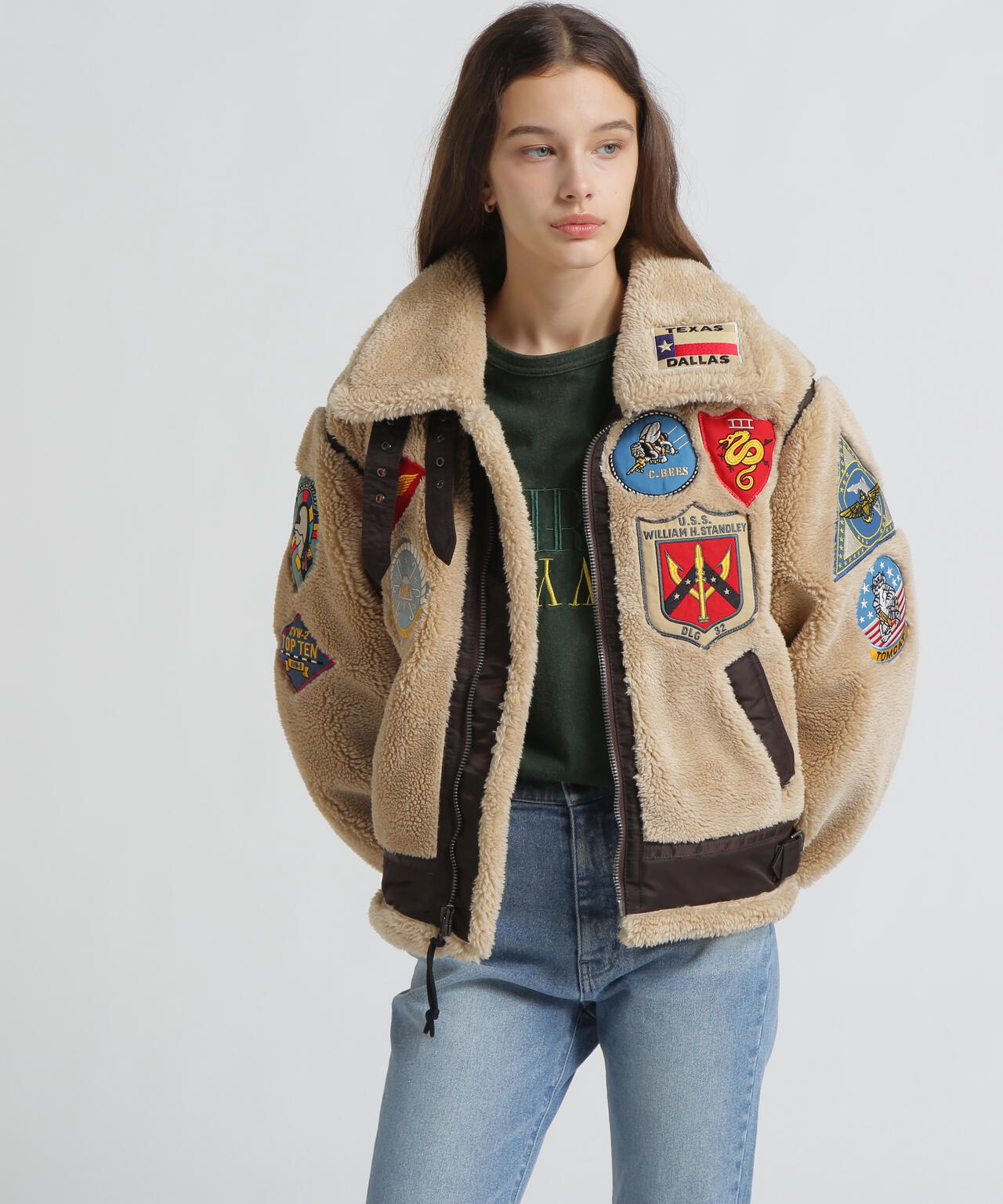 《WOMAN》RETORO BOA B-3 TOPGUN