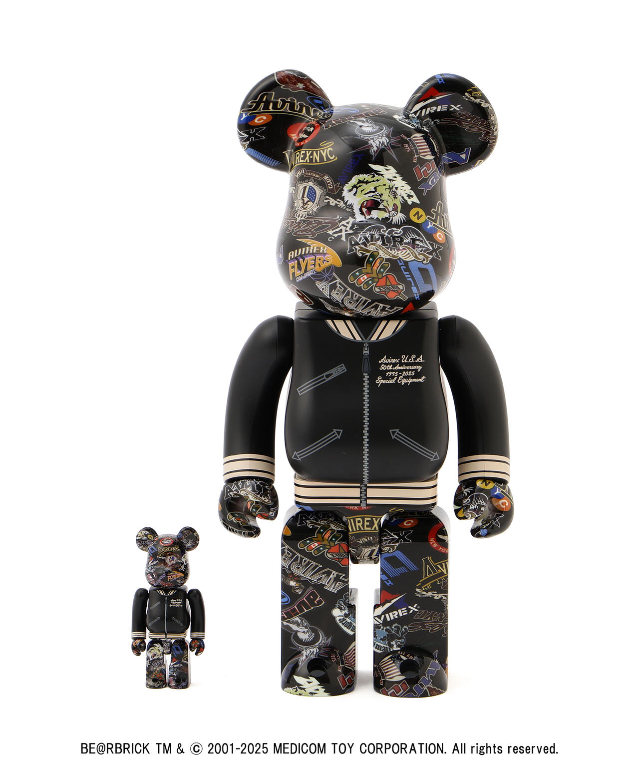 BE@RBRICK AVIREX 50th VARSITY 100％ & 400％