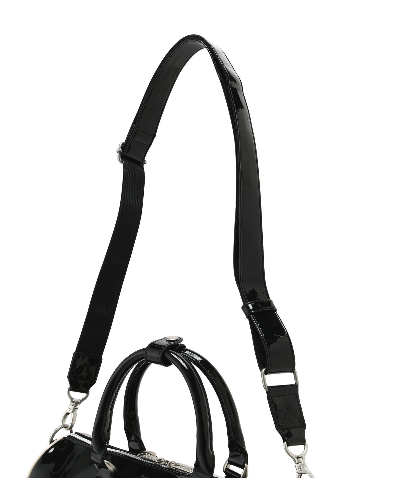 《WEB&DEPOT限定》ENAMEL MINI DUFFLE BAG/エナメルミニダッフルバッグ