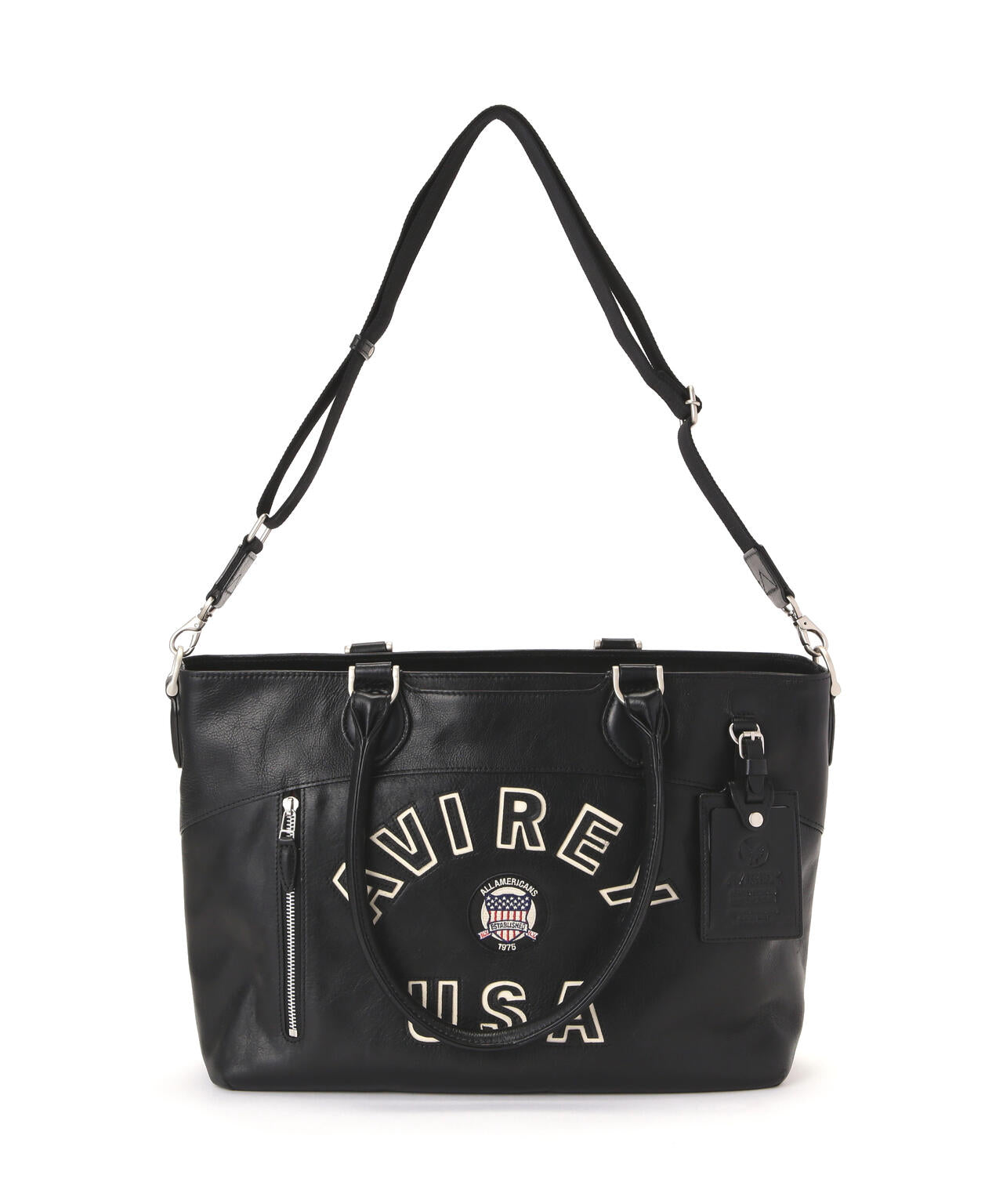 AVIREX トートバッグ　コマーシャルロゴ　2way レザー　本革 アヴィレックス AVIREX AVIREX アヴィレックス トートバッグ