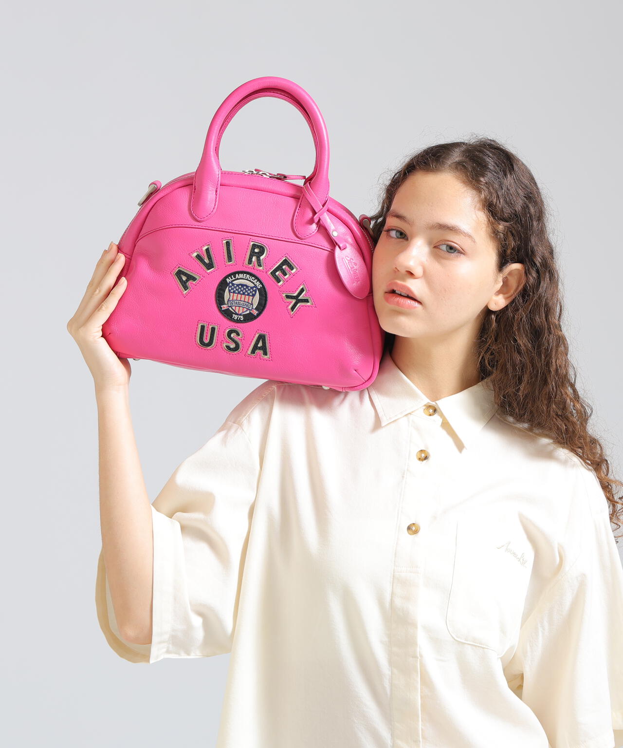VARSITY LEATHER MINI-BOSTON BAG / AVX5625 | AVIREX（アヴィレックス