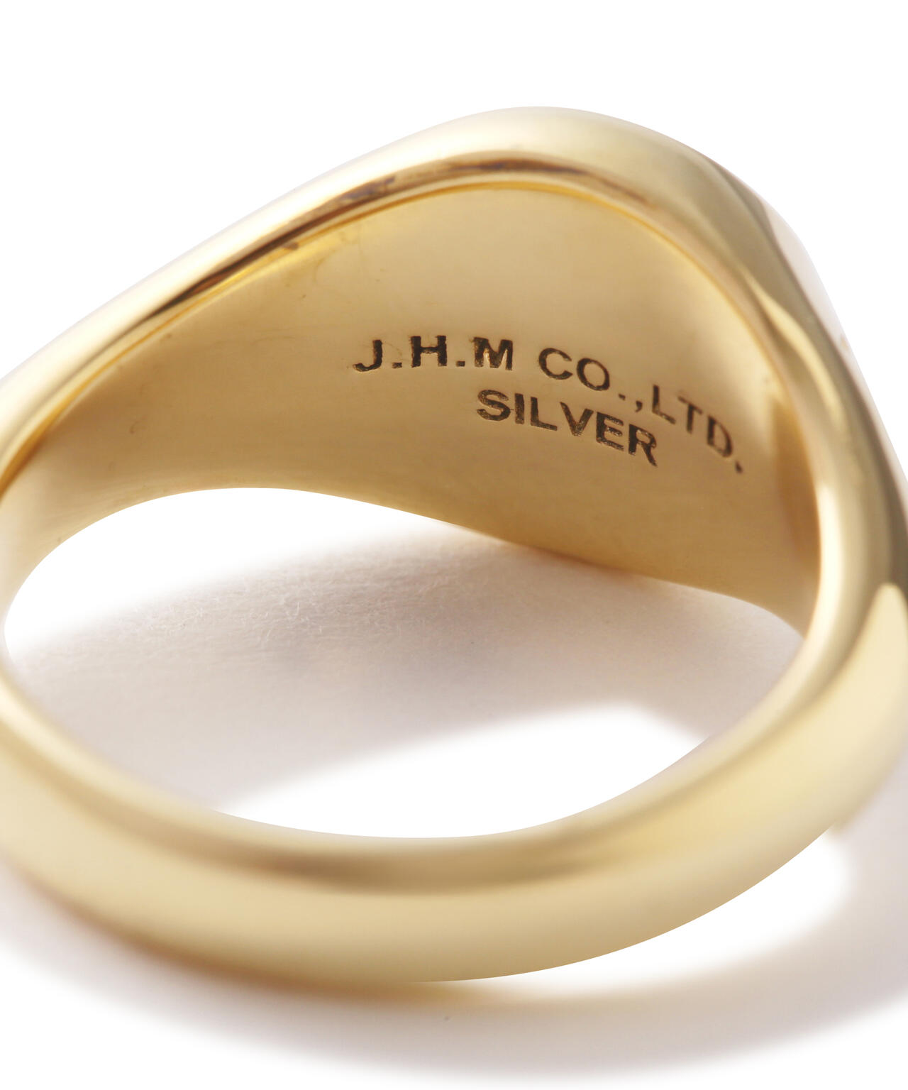 《AVIREXby J.H.M CO.，LTD. 》"VARSITY" SIGNATURE RING GOLD PLATED /