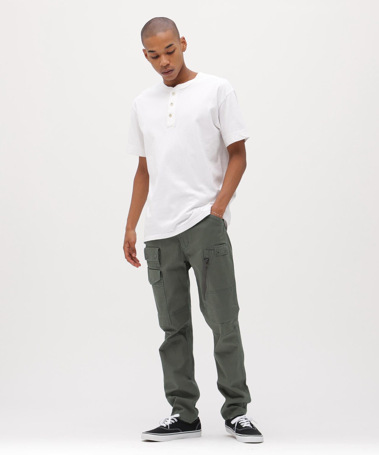 STRETCH HERRINGBONE CARGO PANTS | AVIREX（アヴィレックス