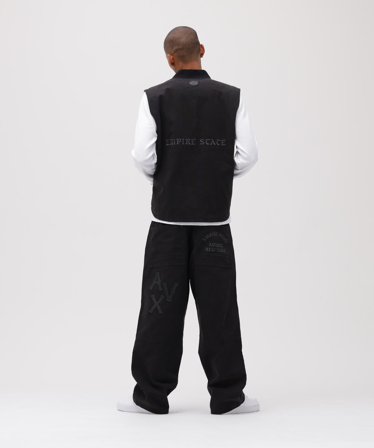 LEATHER PATCH DUCK DOUBLE KNEE PANTS | AVIREX（アヴィレックス