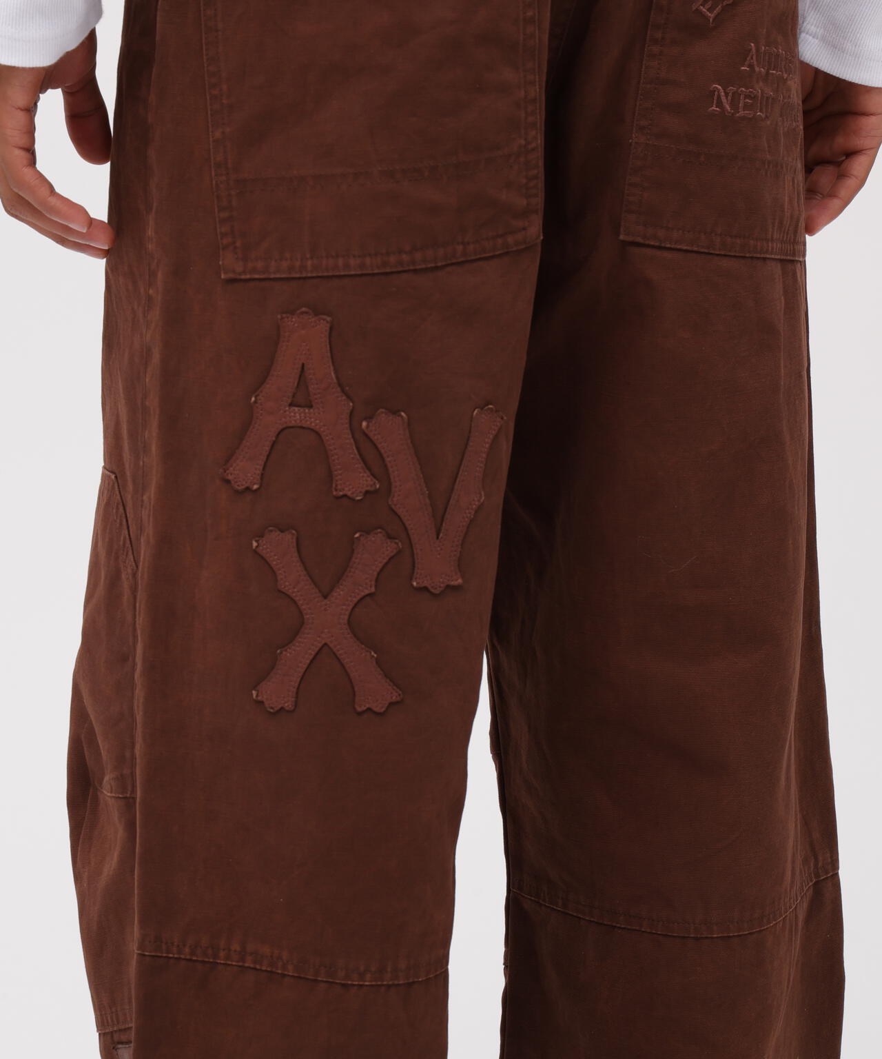LEATHER PATCH DUCK DOUBLE KNEE PANTS | AVIREX（アヴィレックス