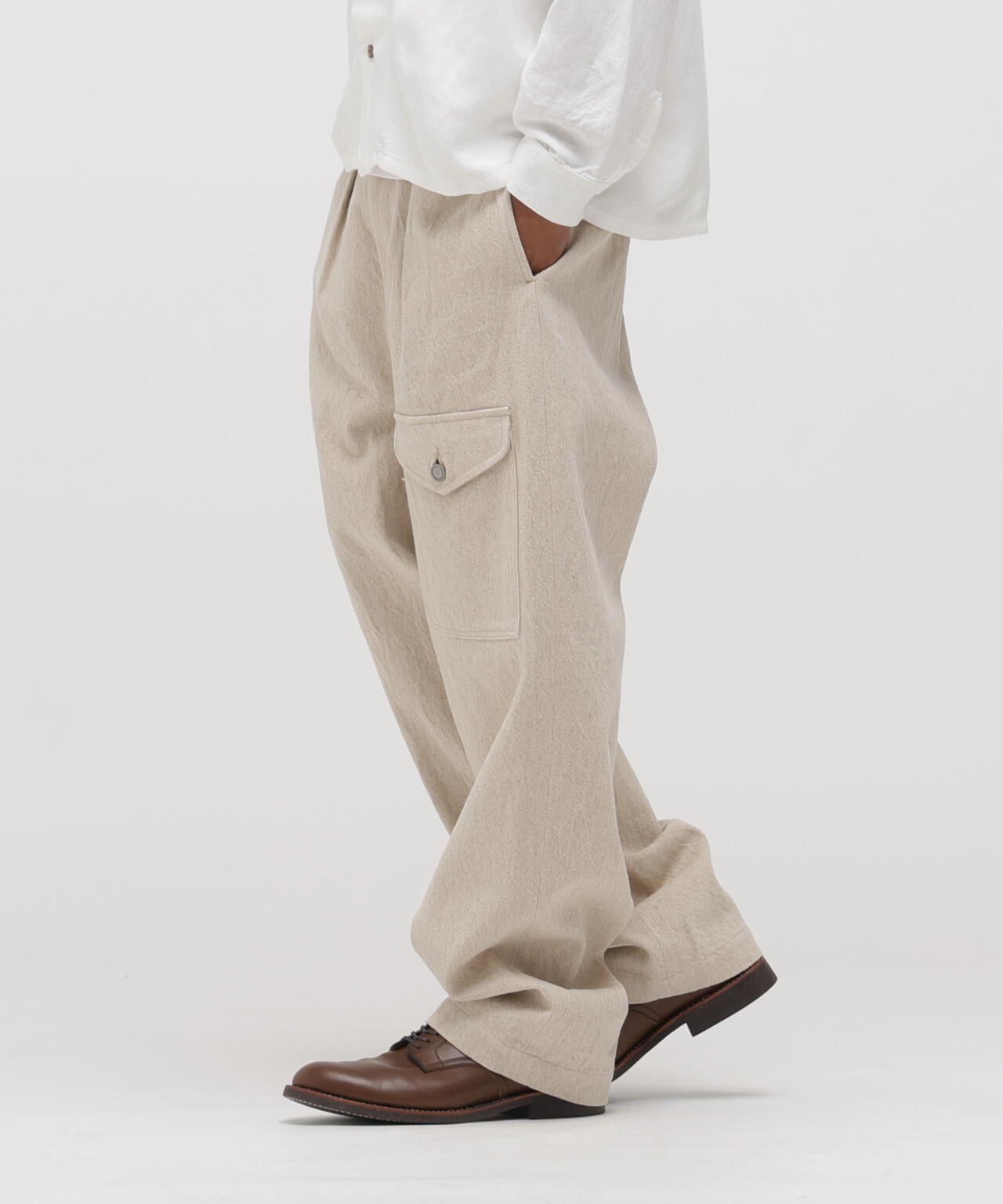☆TFQP by HANDROOM LINEN GABARDINE MECHANIC PANT | AVIREX