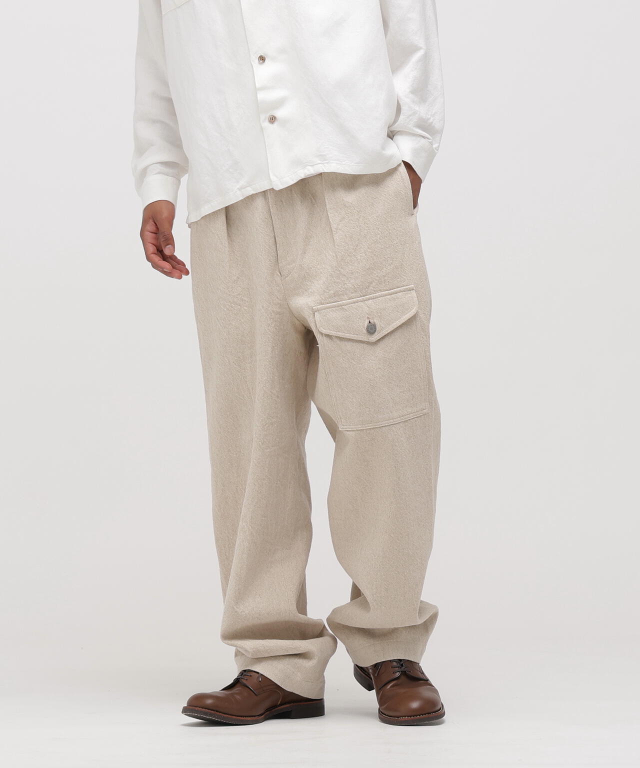 ☆TFQP by HANDROOM LINEN GABARDINE MECHANIC PANT | AVIREX