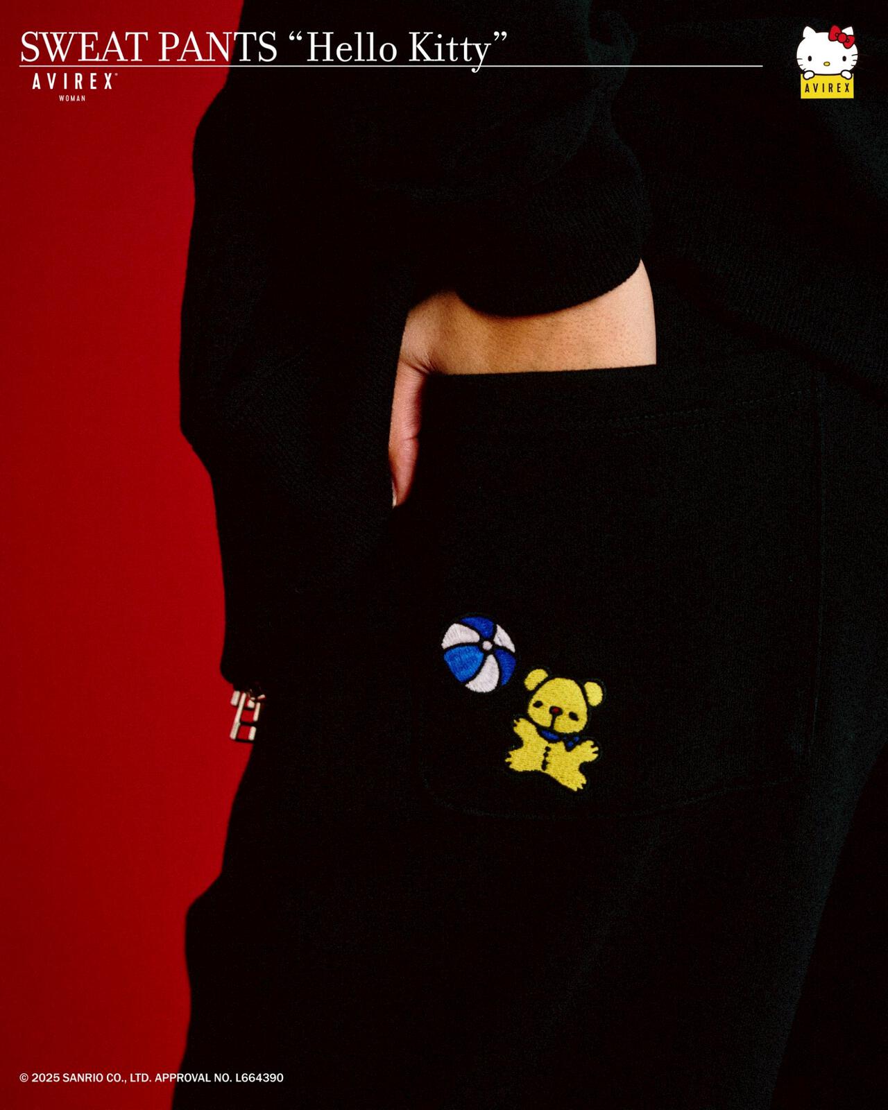 《AVIREX×HELLO KITTY》SWEAT PANTS