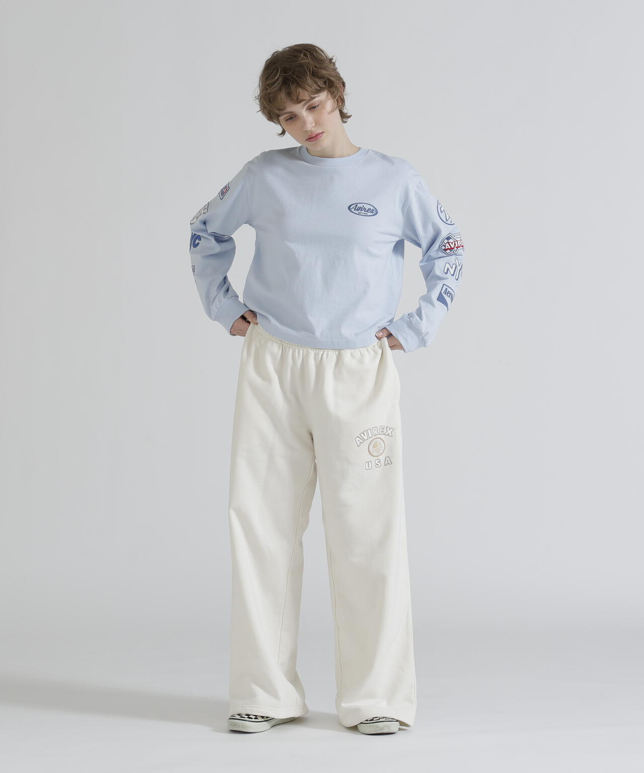 WOMAN/直営店限定》VARSITY FLAG SWEAT PANTS | AVIREX
