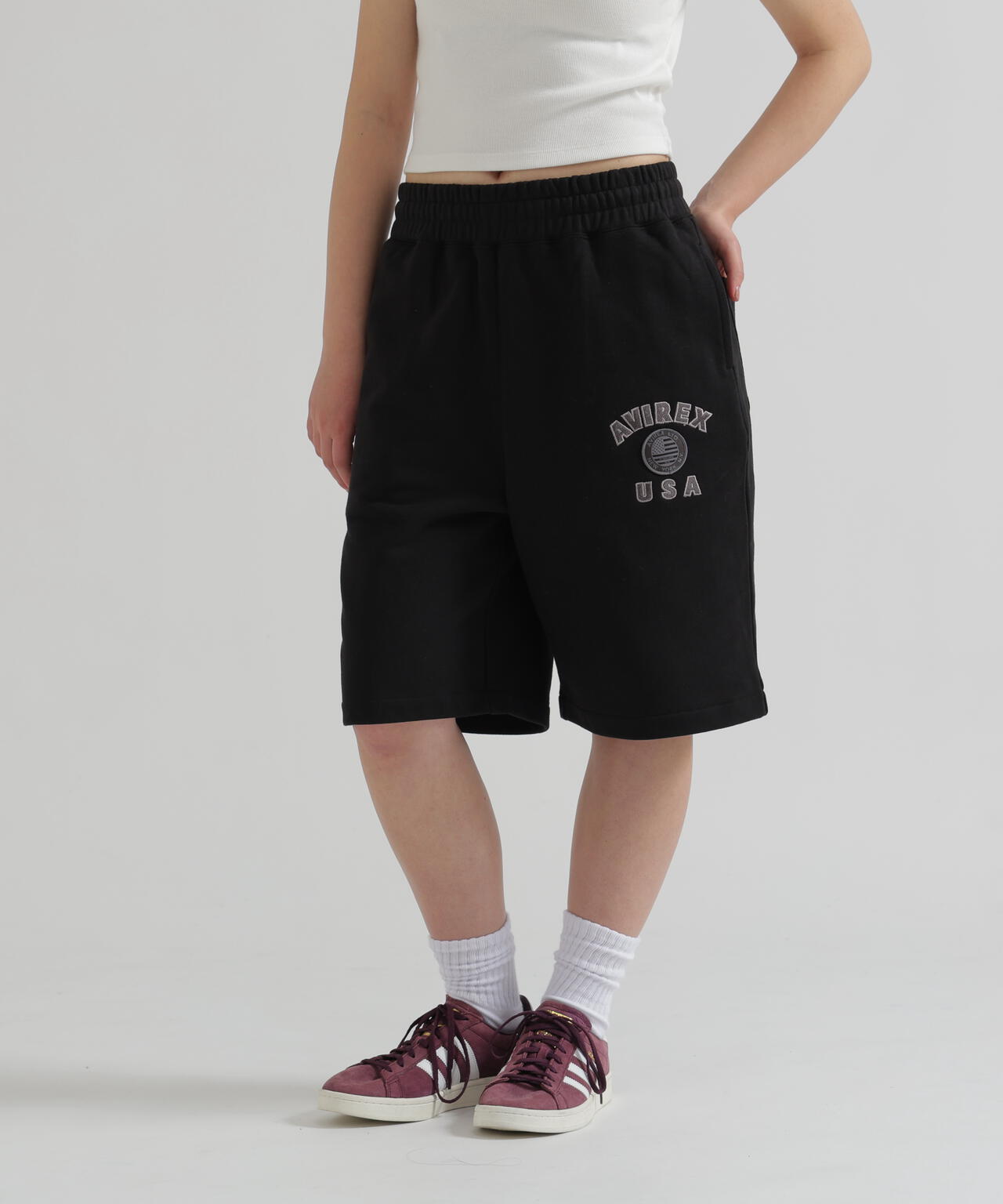 WOMAN/直営店限定》VARSITY FLAG HARF PANTS | AVIREX（アヴィレックス