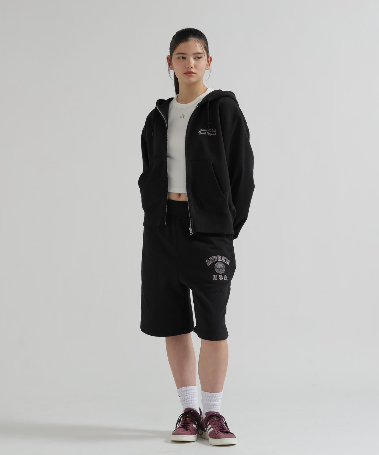 WOMAN/直営店限定》VARSITY FLAG HARF PANTS | AVIREX（アヴィレックス