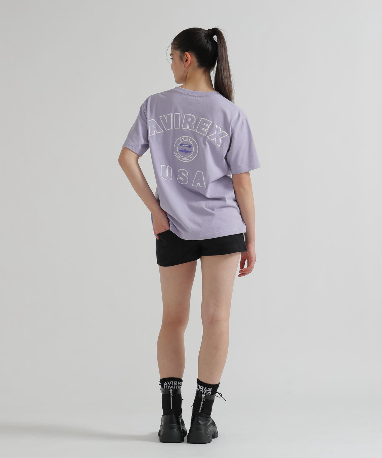 WOMAN/直営店限定》VARSITY FLAG SHORT PANTS | AVIREX