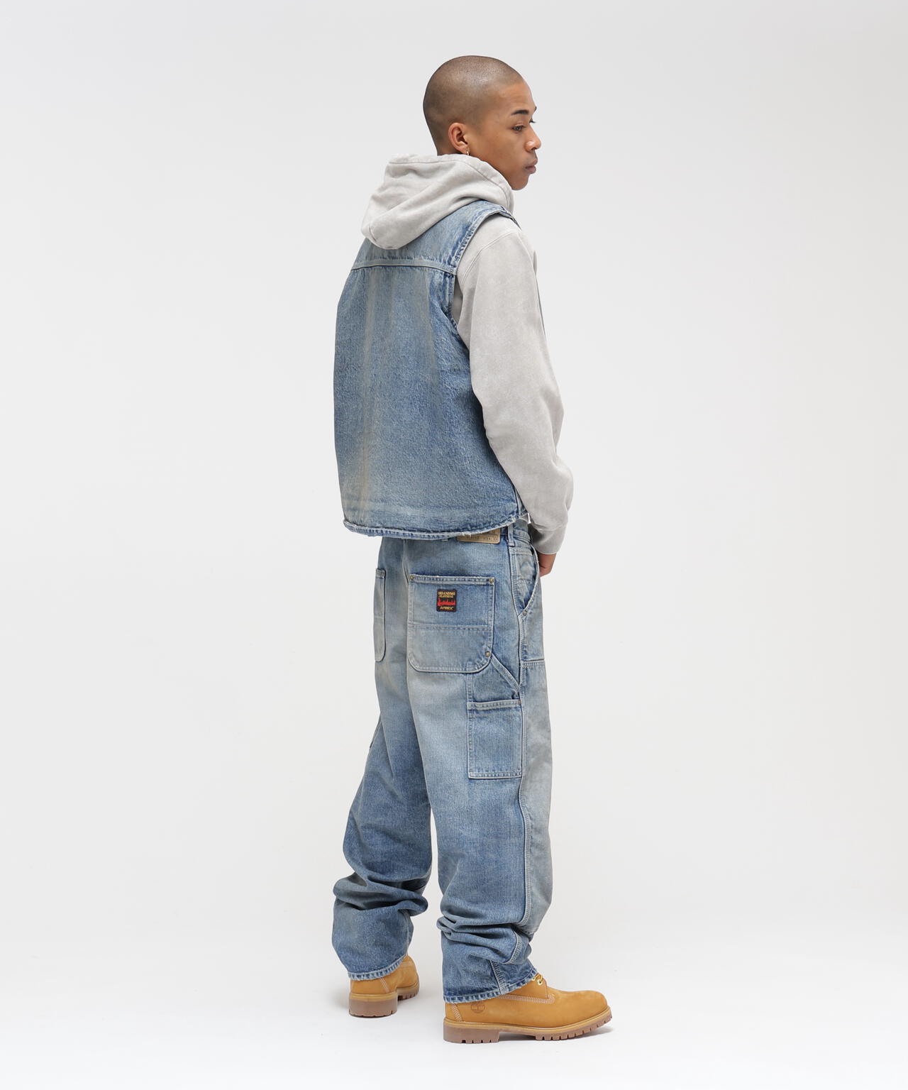 《AVIREX｜MOANDMO CLOTHING》DOUBLE KNEE DENIM PANTS