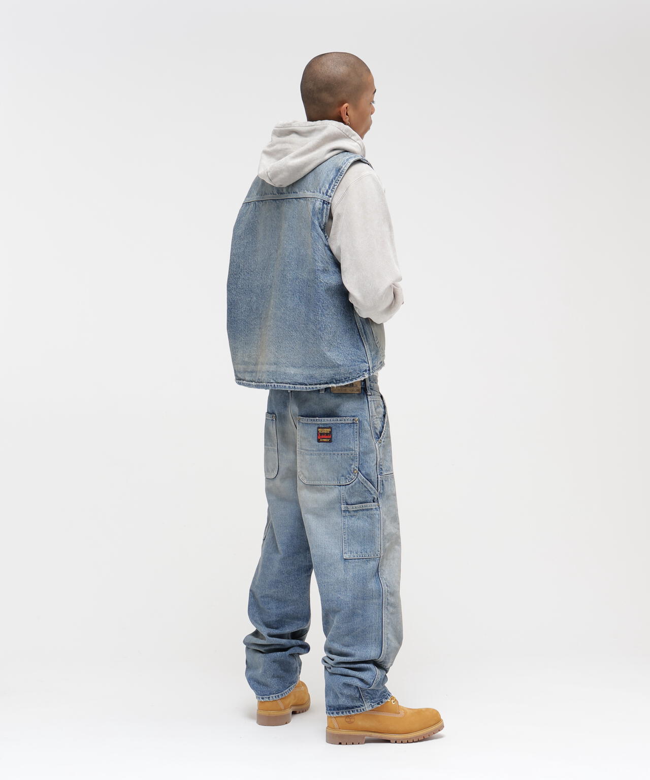 《AVIREX｜MOANDMO CLOTHING》DOUBLE KNEE DENIM PANTS