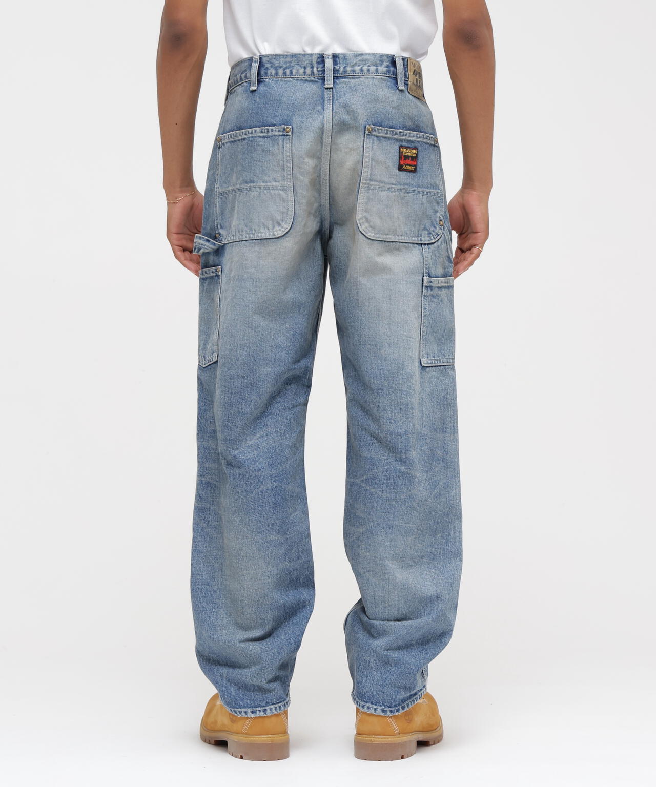 《AVIREX｜MOANDMO CLOTHING》DOUBLE KNEE DENIM PANTS