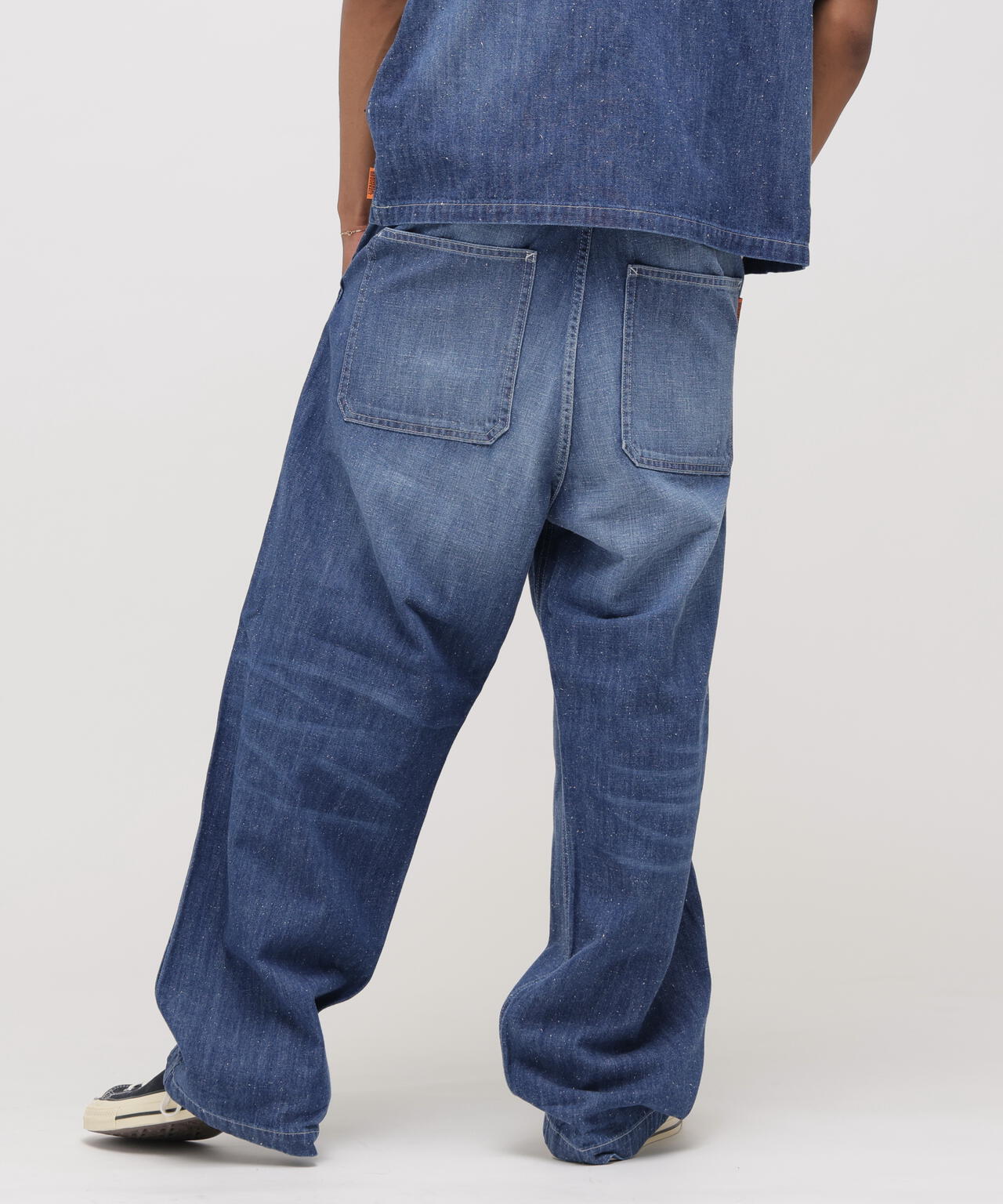 AVIREX × UNIVERSAL OVERALL》NAVY POSTAL DENIM PANTS | AVIREX