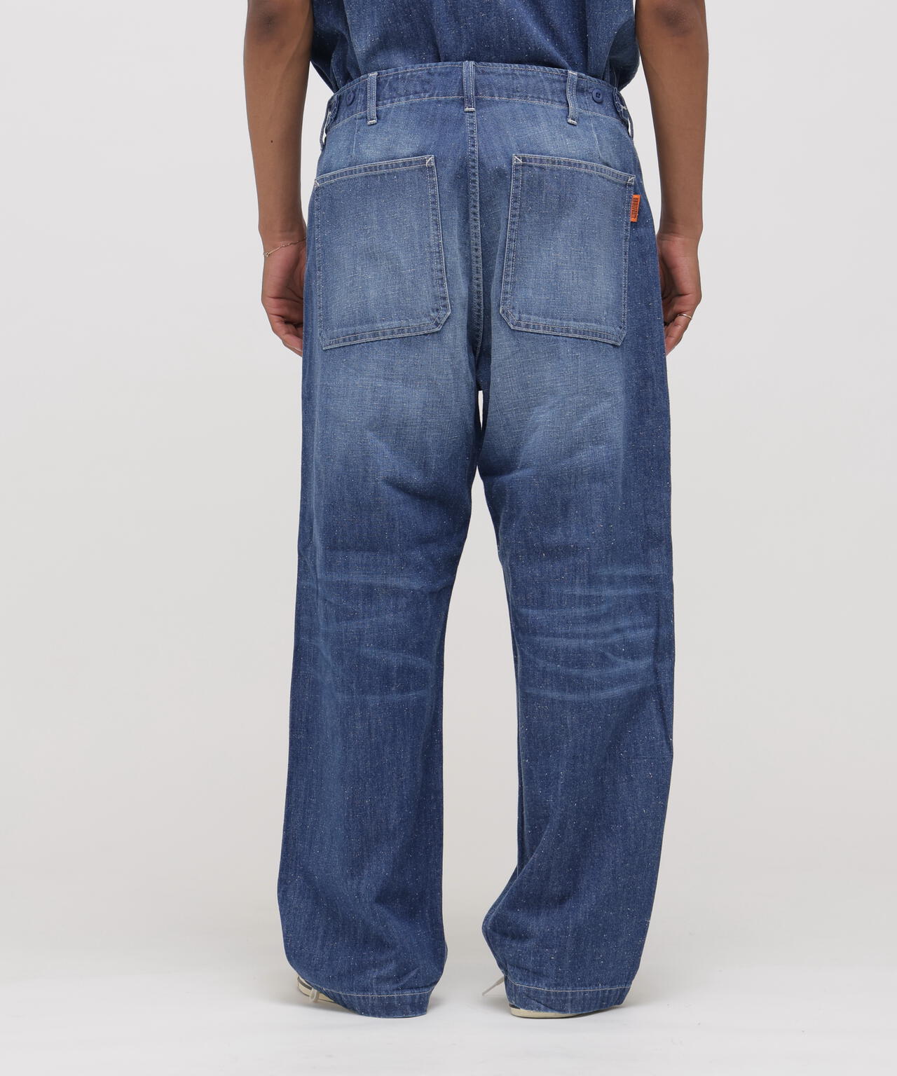 AVIREX × UNIVERSAL OVERALL》NAVY POSTAL DENIM PANTS | AVIREX