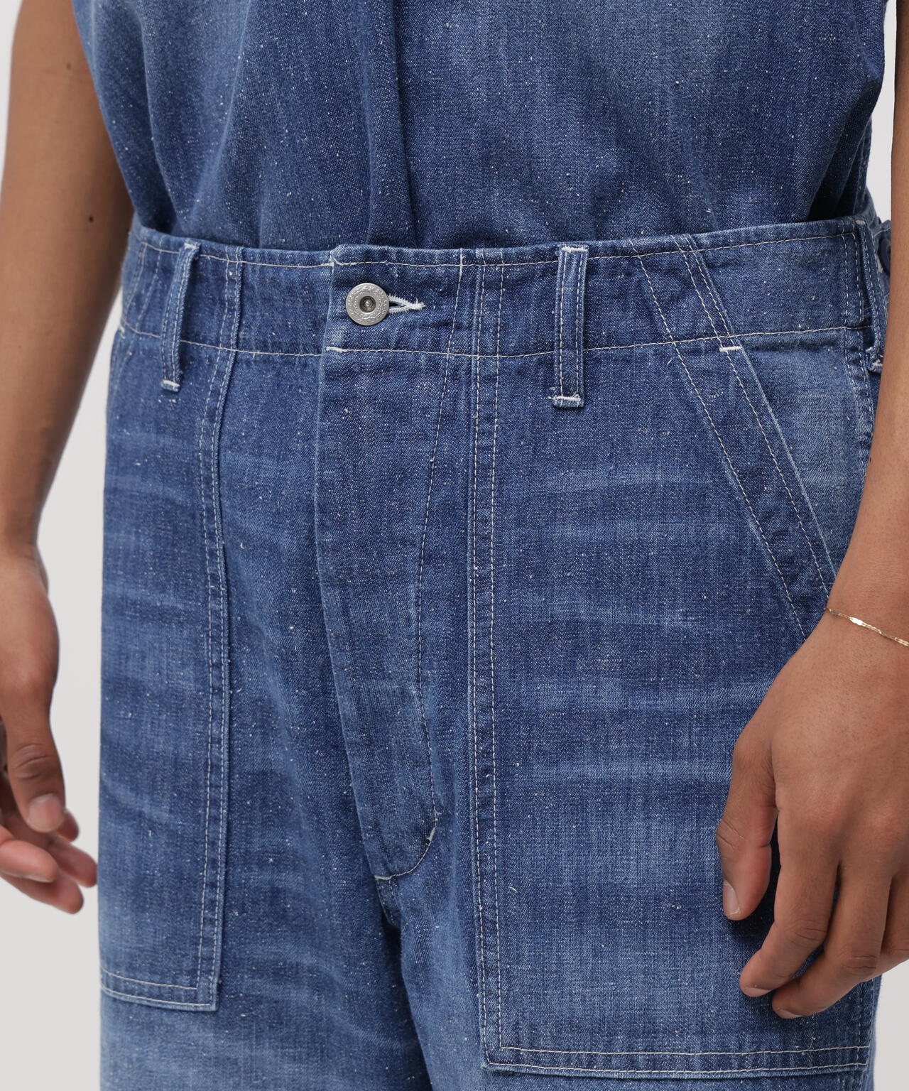 AVIREX × UNIVERSAL OVERALL》NAVY POSTAL DENIM PANTS | AVIREX