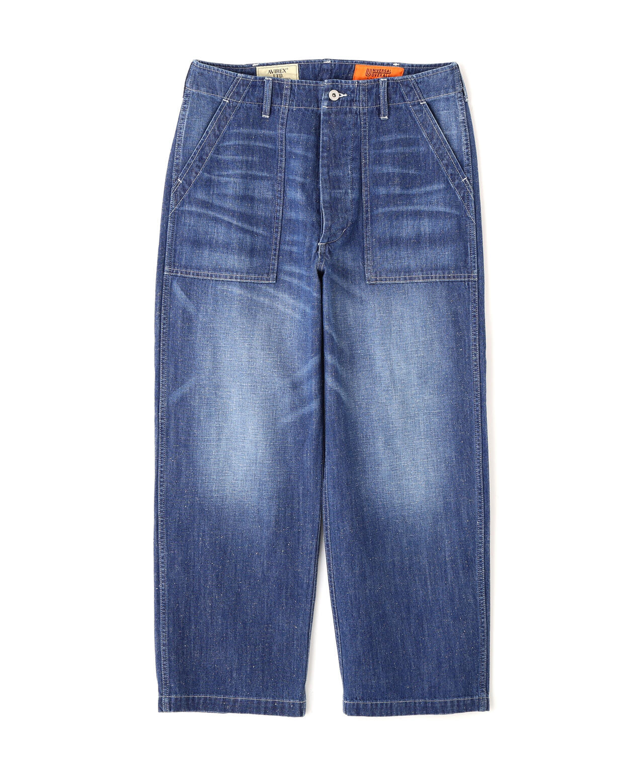 AVIREX × UNIVERSAL OVERALL》NAVY POSTAL DENIM PANTS | AVIREX