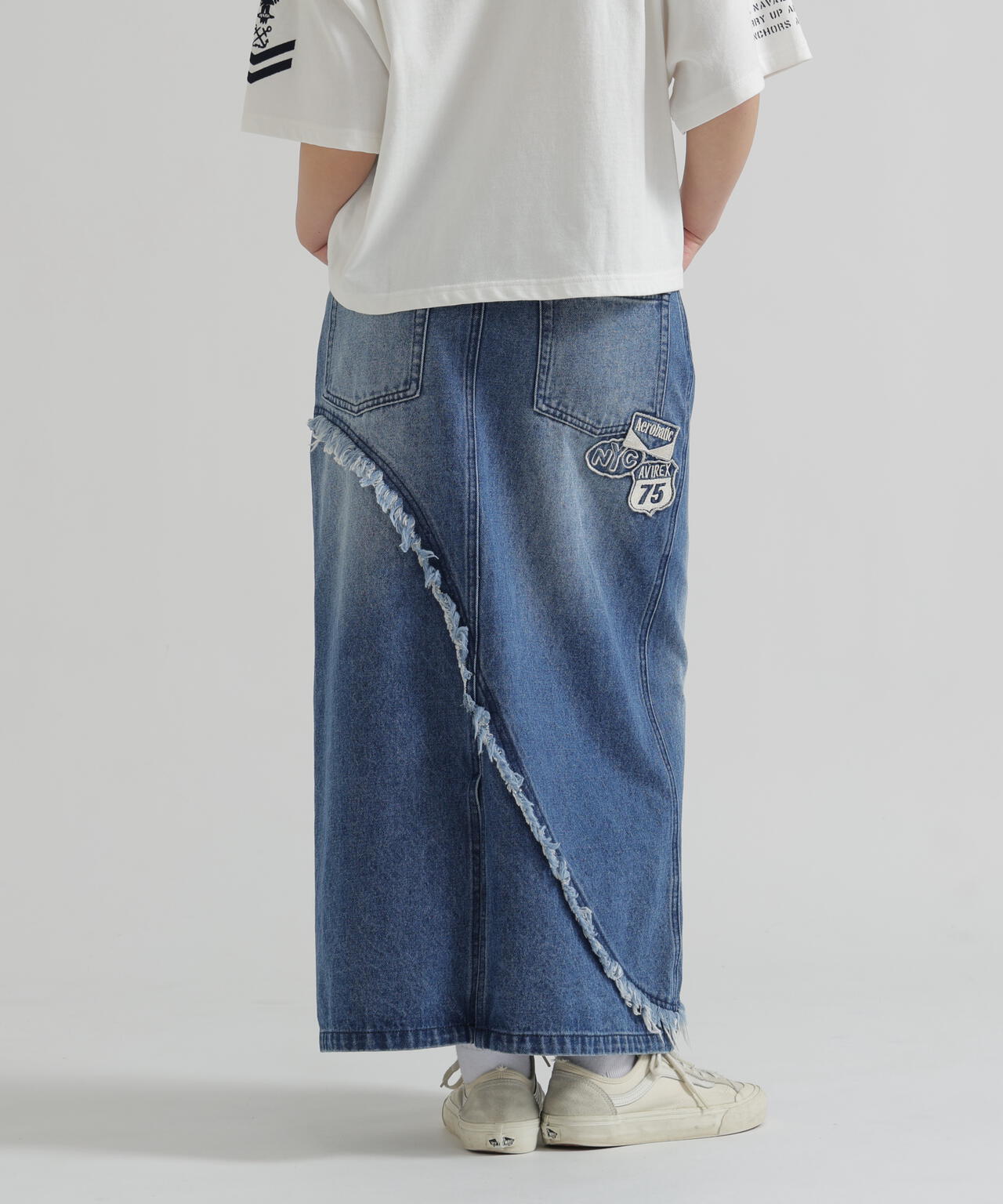 WAPPEN DENIM LONG SKIRT | AVIREX（アヴィレックス） ｜【公式】通販