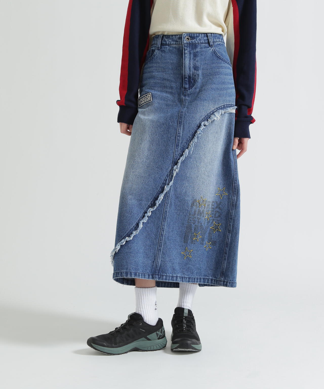 WAPPEN DENIM LONG SKIRT | AVIREX（アヴィレックス） ｜【公式】通販
