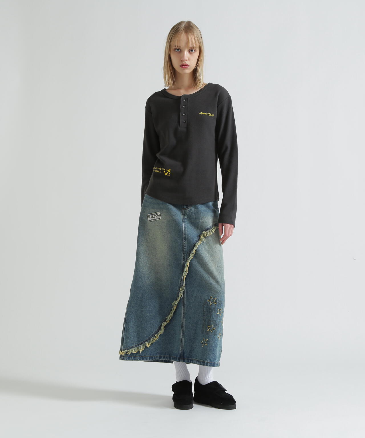 アヴィレックス（AVIREX）/WAPPEN DENIM LONG SKIRT WAPPEN DENIM LONG SKIRT | AVIREX（アヴィレックス） ｜【公式】通販