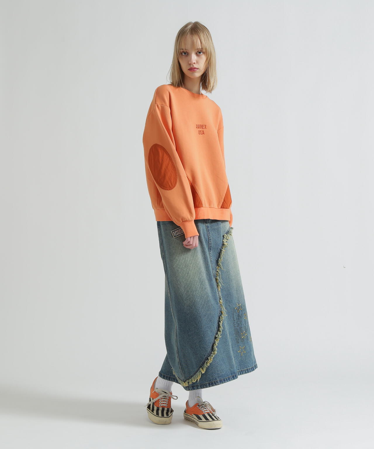 WAPPEN DENIM LONG SKIRT | AVIREX（アヴィレックス） ｜【公式】通販