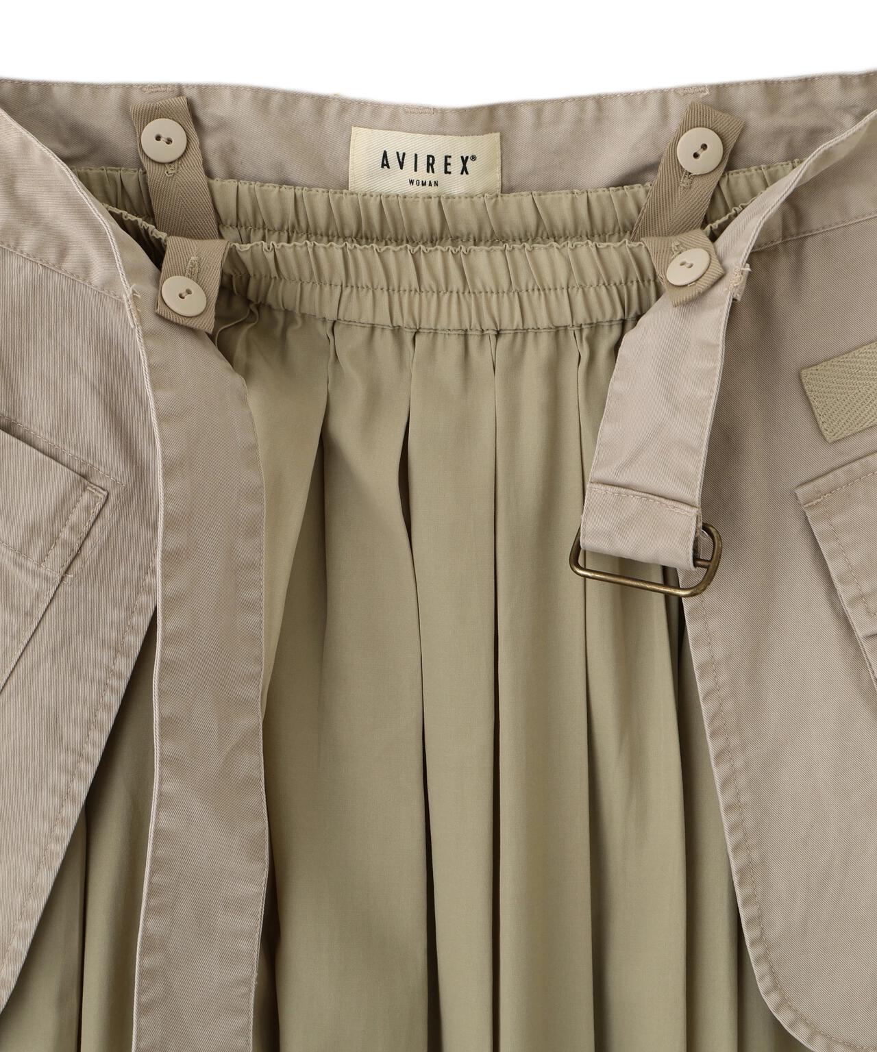 MILITARY POCKET BELT POUCH PLEATED SKIRT | AVIREX（アヴィレックス