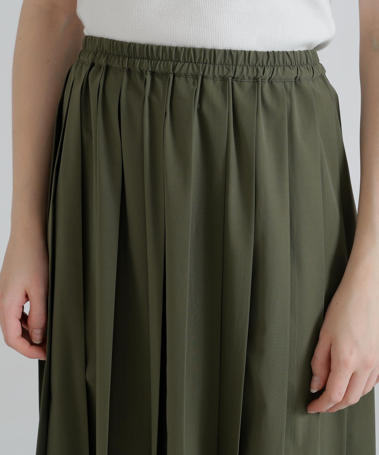 スカート OPENYY PLEATS LAYERED POCKET BELT, KHAKI MILITARY POCKET BELT POUCH PLEATED SKIRT | AVIREX（アヴィレックス