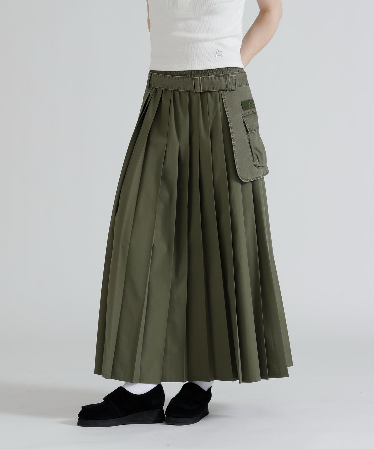 MILITARY POCKET BELT POUCH PLEATED SKIRT | AVIREX（アヴィレックス